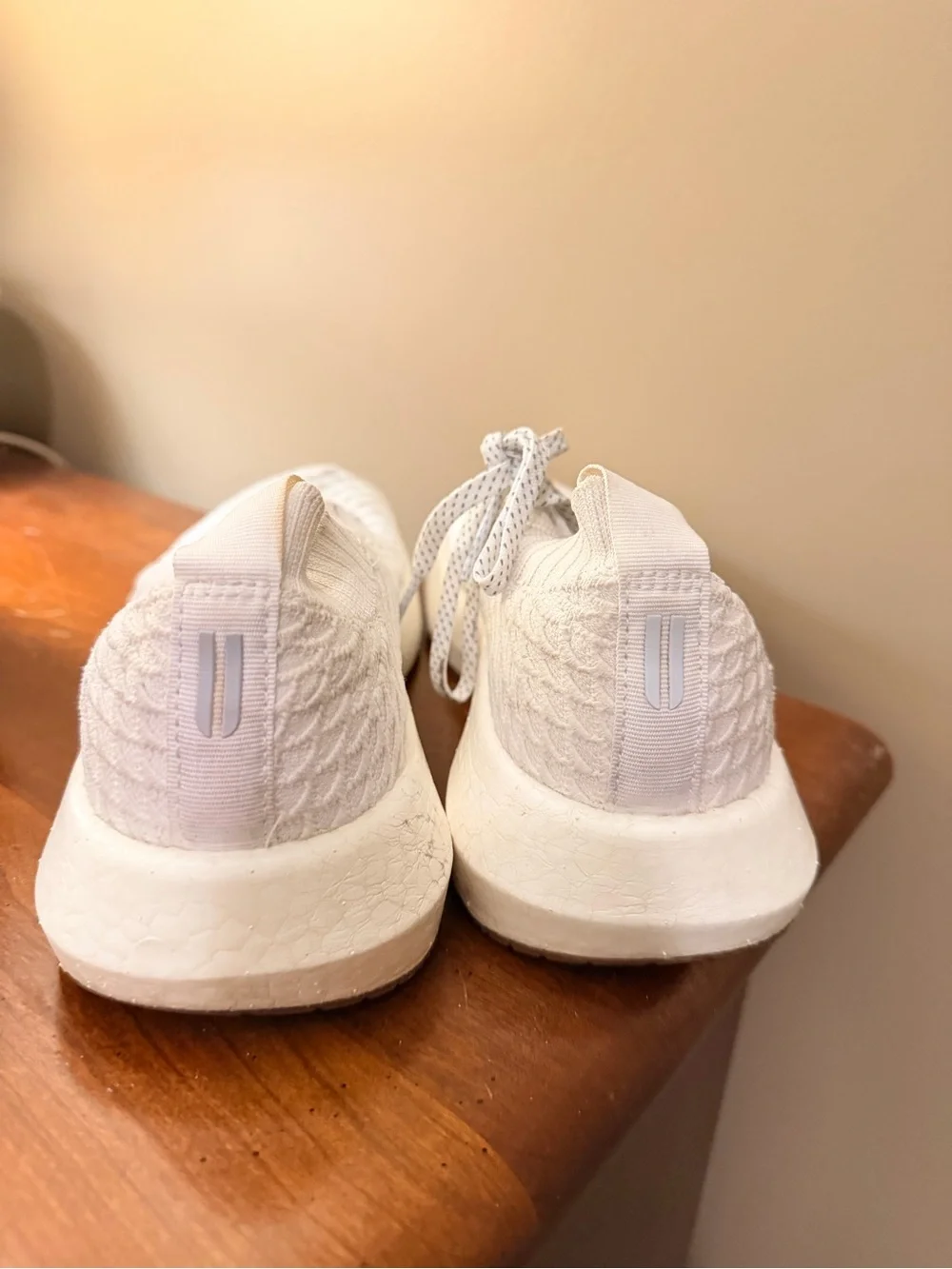 NOBULL Women's White Knit Slip-On Training Shoes